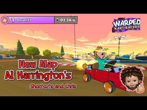 Warped Kart Racers - Al Harrington's Event - Shortcuts and getting Chris