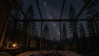 📍 Destination: Starlight Forest Retreat | Soft Wind Sounds for Sleep & Relaxation | 1 Hour