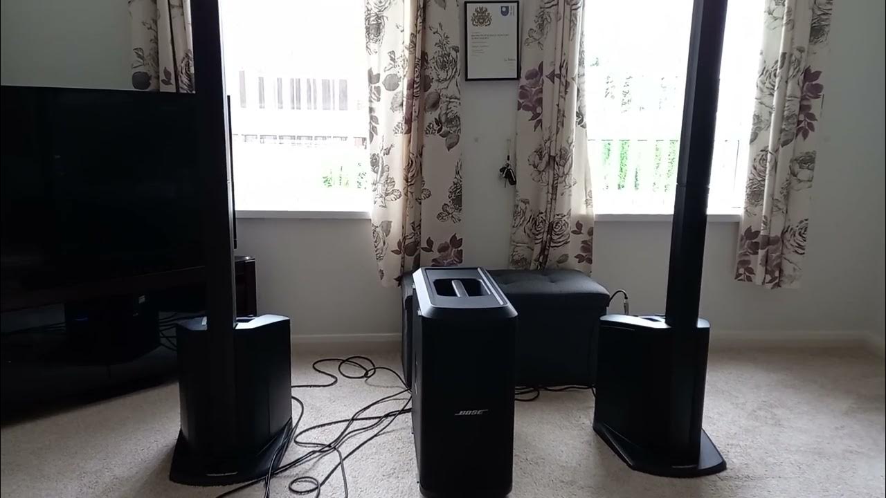 Bose Sub1, Bose T4s Mixer plus 2 Bose L1 Compacts in stereo Song "Pointless" YouTube