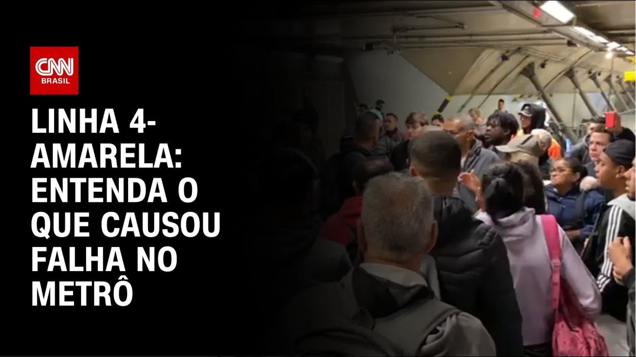 Entenda o que causou a falha no metrô da Linha 4-amarela | LIVE CNN