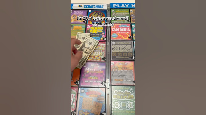 Day 201 of buying a scratcher until I win the lottery