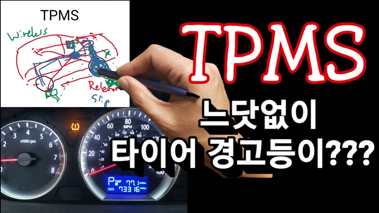 갑자기 타이어 공기압 경고등이 떴다!! 왜 날씨가 추워지면 발생할까? (Tpms Warning. Why Tpms Warning When  Gets Cold?) - Youtube