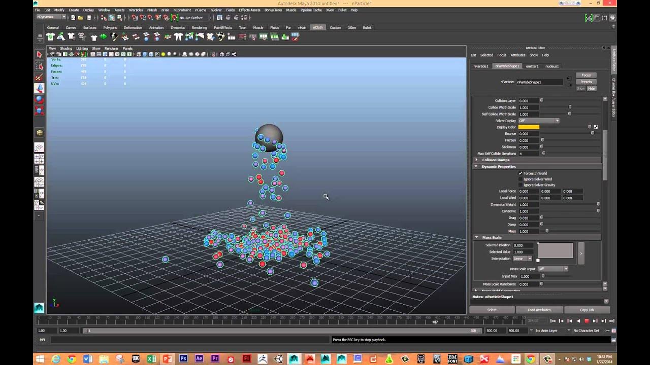 Intro to Maya Particles Part 2 - YouTube