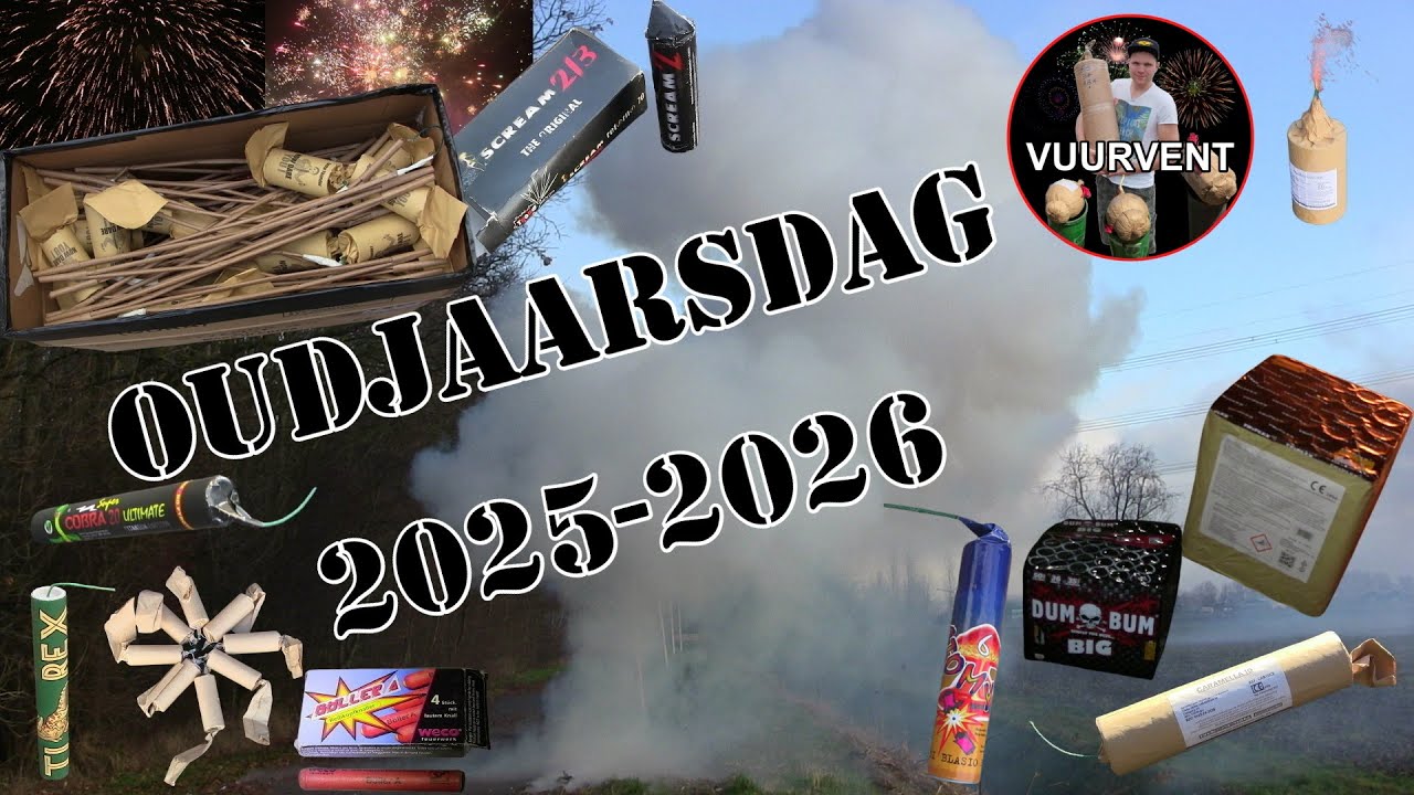 Oudjaarsdag 2025/2026 - Vuurwerk Compilatie - VUURWERK - FIREWORKS - FEUERWERK - CAPODANNO