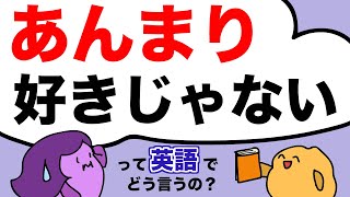 英語で「あんまり〜ない」の言い方 「あんまりお金がない」って英語でどう言う？not (that) much 婉曲的に好きじゃないことを伝える言い方 [#275]