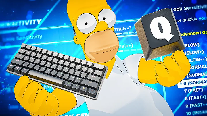 *NEW* Best Keyboard SETTINGS in Fortnite Simpsons + Sensitivity (Fortnite Tutorial)