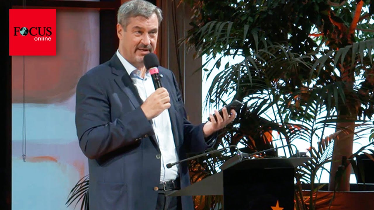 Mitten in Söder-Rede trällern plötzlich die Handys los