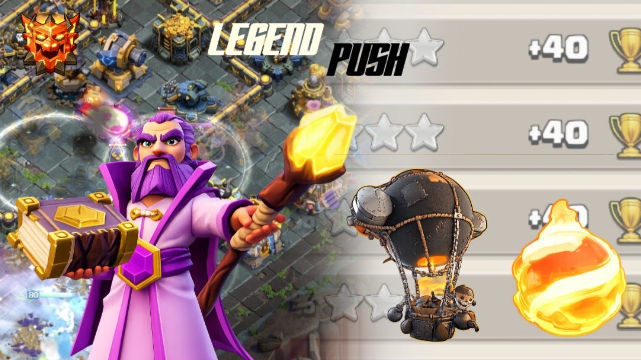DAY-01 of Legend Push | Fireball rocket ballons 🚀 | Descent day.