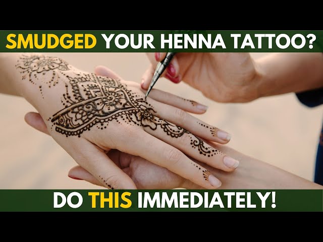 How to fix a henna tattoo