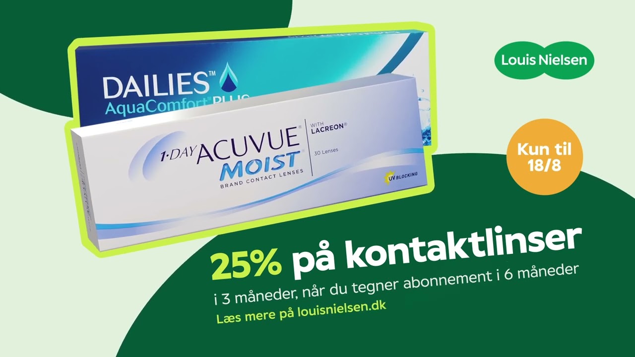 Udsalg - 25% på kontaktlinser