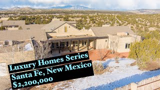 Santa Fe, New Mexico dream house with 360 deg views of mountains.