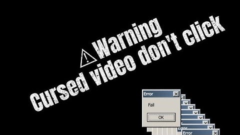 ⚠ Warning cursed video. watch on your own risk.