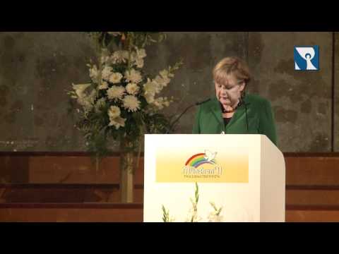 Angela Merkel beim Friedenstreffen