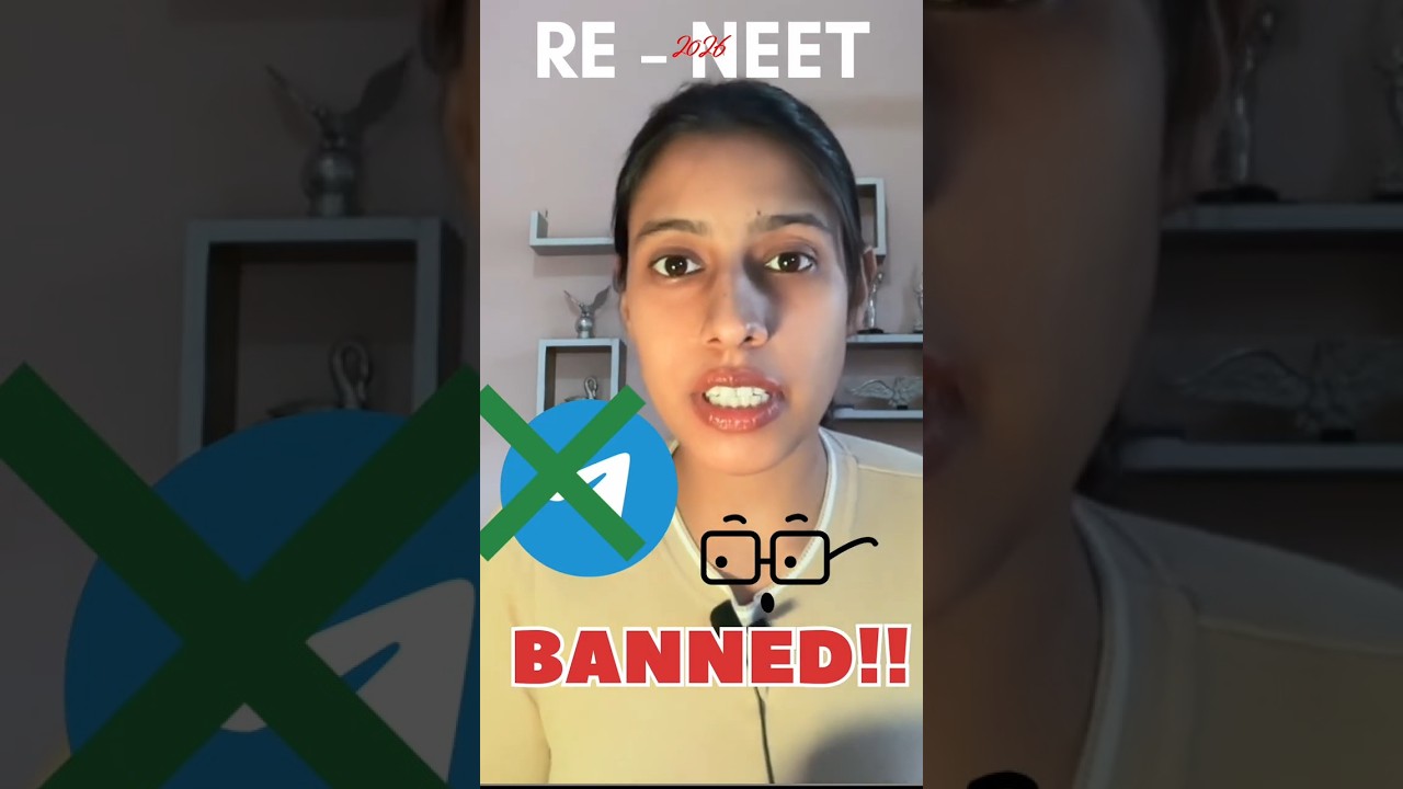 🚨 Telegram Banned for RE-NEET 2026? 😱 Truth Revealed! | NTA Latest Update #Shorts