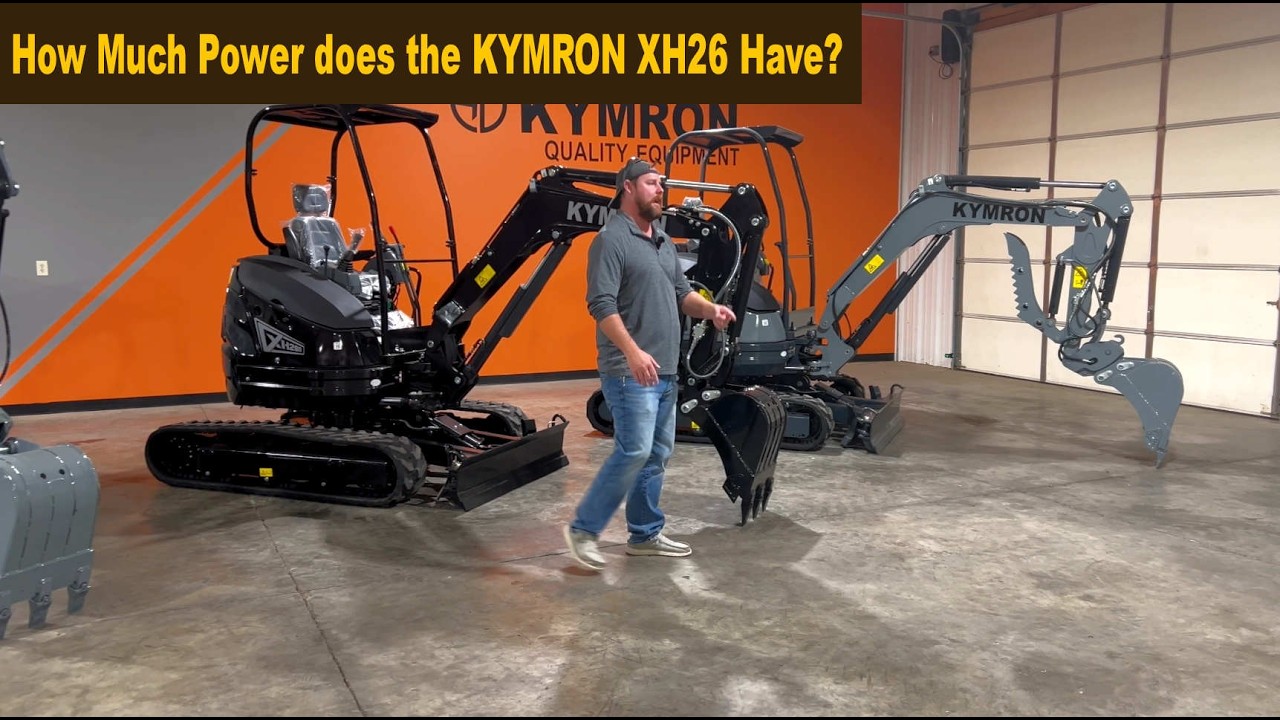 Powerful KYMRON XH26 Mini Excavator dig test