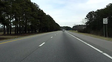 Interstate 95 - North Carolina (Exits 1 to 7) northbound