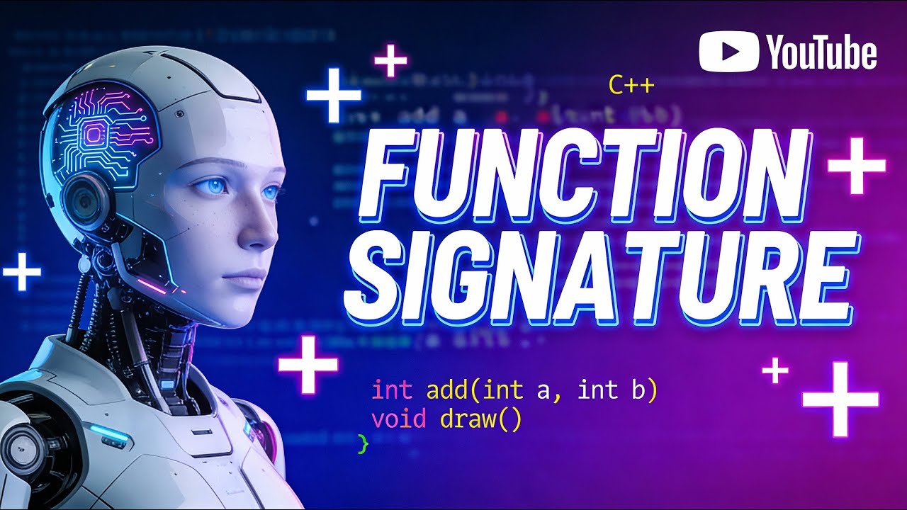 Signature of a function in C++ - YouTube