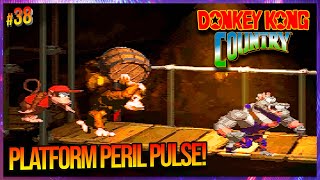 Donkey Kong Country (SNES Gameplay, Stage 38) ㅡ Platform Perils, Chimp Caverns