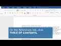 How Do You Create A Table Of Contents
