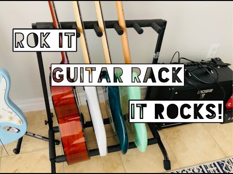ROK IT MULTIPLE GUITAR RACK STAND- IT ROCKS!