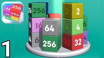 Merge Tower 3D: 2048 block game Unlock 1024.2048.4096