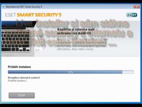 Instalace ESET Smart Security nebo ESET NOD32 Antivirus verze 5 na čistý počítač