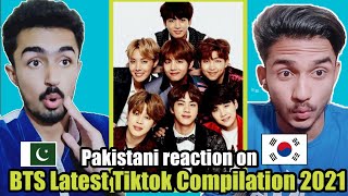 PAKISTANI REACTION ON BTS TIKTOK COMPILATION 2021 REACTION | PSYCOOOBOYS