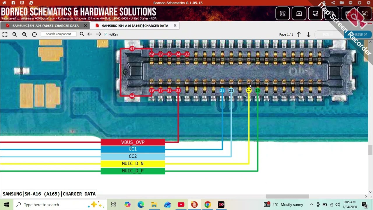 Samsung  A16  A165 CHARGING DATA