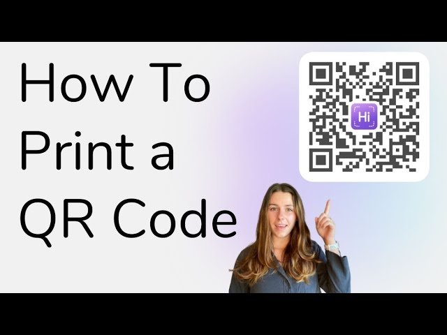 How To Print a QR Code - YouTube How To Print A Qr Code - Youtube