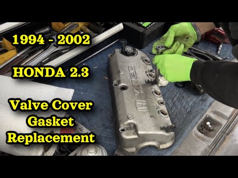 94-02 Honda 2.3 Valve Cover Gasket - YouTube