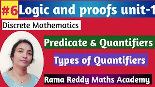 DM JNTUH R18 | Predicates & Quantifiers | Discrete Mathematics | @ramareddymathsacademy