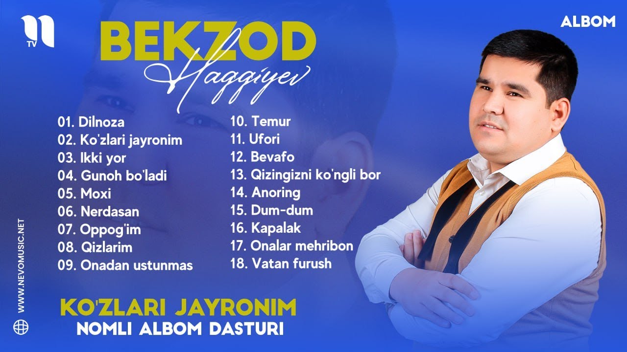 Бекзод Хаккиев - Кузлари жайроним номли албом дастури