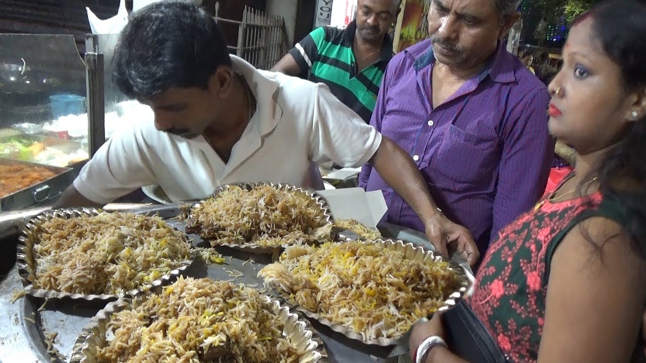 500 Plates Mutton Biryani Finished an Hour - 200 rs Full & Half 130 rs -  Famous Kolkata Biryani | Indian Food Loves You
