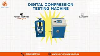 Digital Compression Testing Machine for Stronger Construction | Lotus Traders
