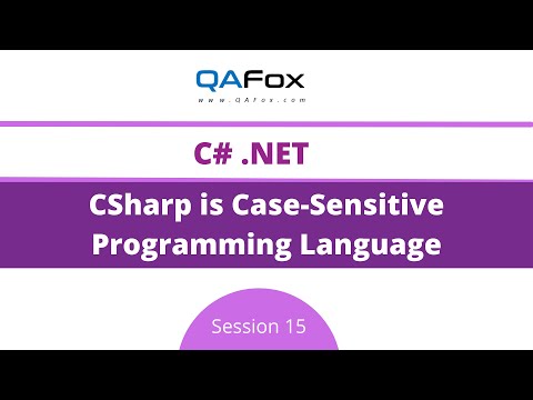 CSharp is Case-Sensitive Programming Language? (C#.Net - Session 15)