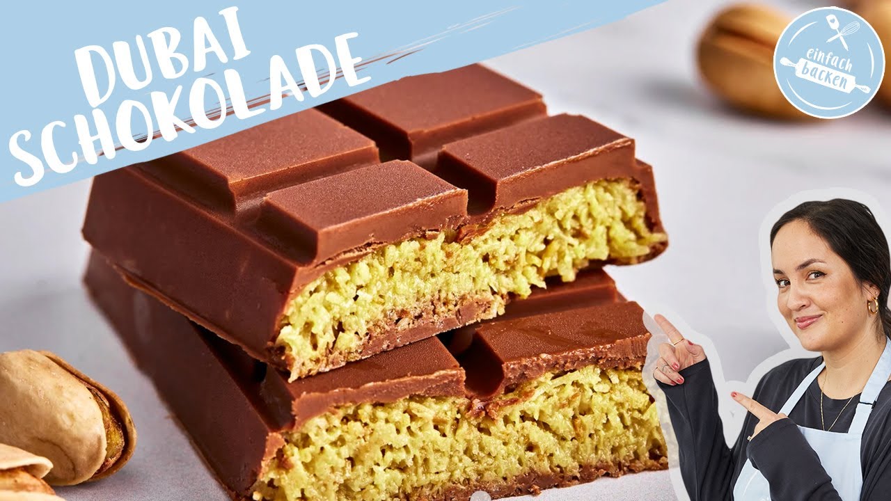 Dubai Schokolade – Rezept 🍫 | Schokolade mit Pistazienfüllung | Einfach ...