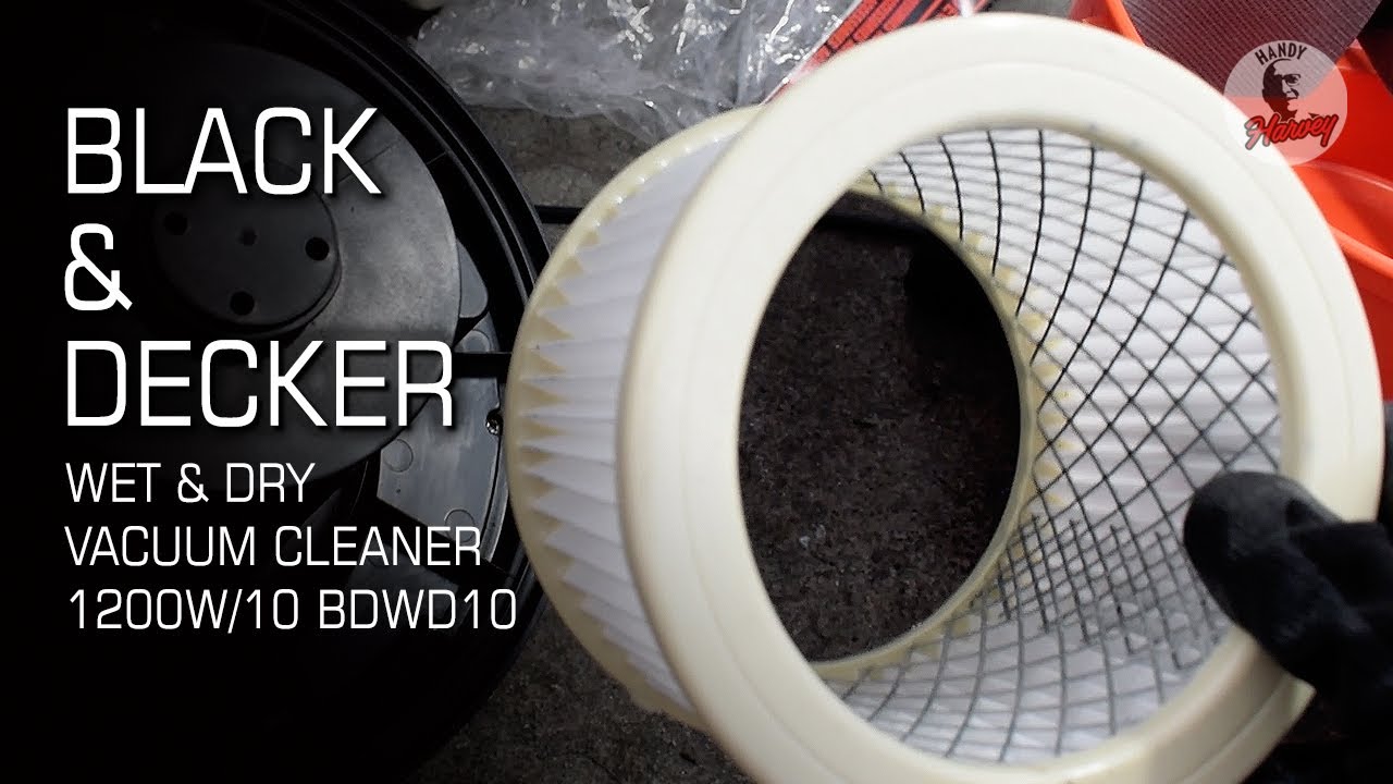 Black and Decker Wet and Dry Vacuum Cleaner How to Replace Dust Bag
