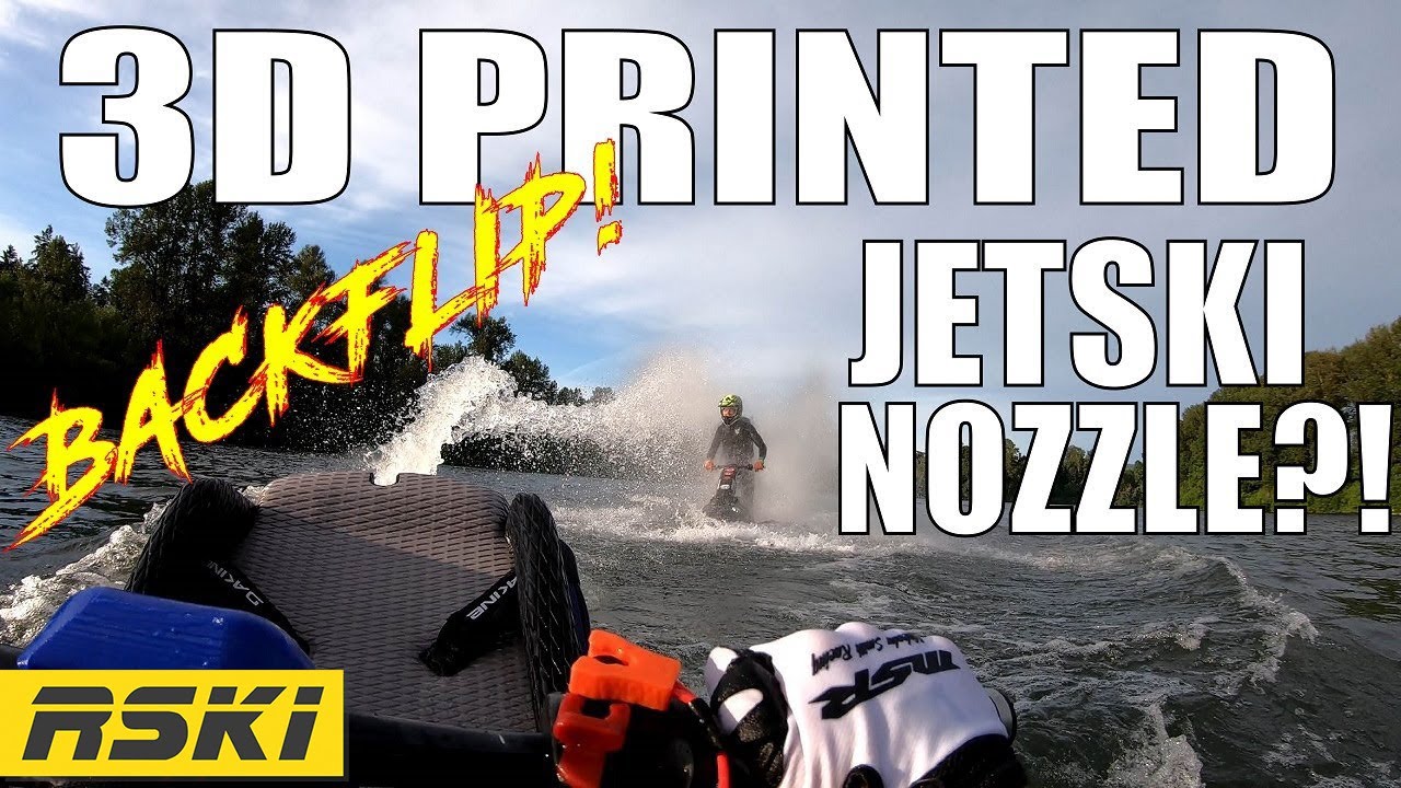 3D printed jetski nozzle backflip on a Superjet!