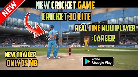 NEW AMAZING CRICKET GAME IS COMING | CRICKET 3D LITE GAME | ONLY 15MB GAME WITH CAREER & MULTIPLAYER