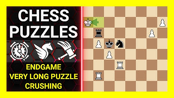 Chess Puzzles to Practice. Themes: Endgame, Very long puzzle, Crushing. Learn Chess