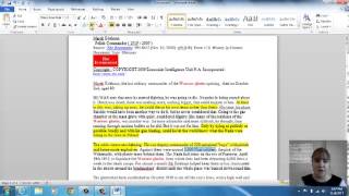 reading and highlighting an article