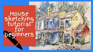 House sketching tutorial for beginners