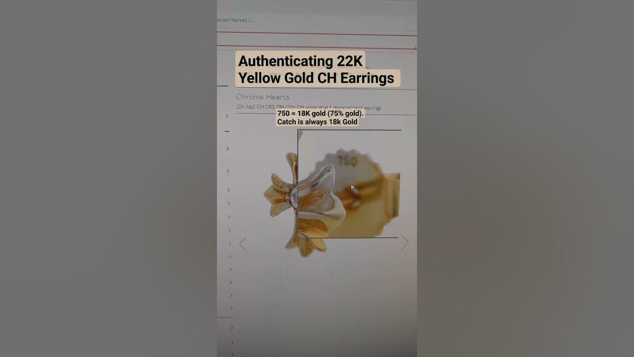 Key Details to Look for When Authenticating Chrome Hearts 22K Gold Earrings #chromehearts Key Details to Look for When Authenticating Chrome Hearts 22K Gold Earrings #chromehearts