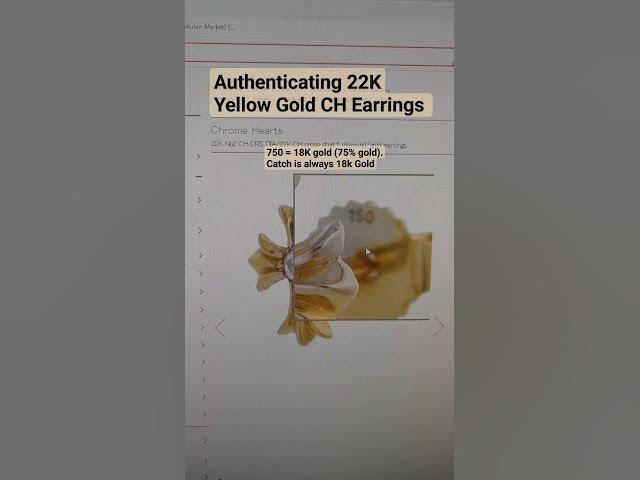Key Details to Look for When Authenticating Chrome Hearts 22K Gold Earrings #chromehearts Key Details to Look for When Authenticating Chrome Hearts 22K Gold Earrings #chromehearts