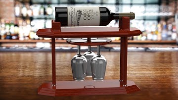 SolidWorks and SolidWorks Visualize Tutorial #12: Wine Bottle Holder