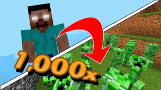 Can 1,000 Creepers Defeat Herobrine