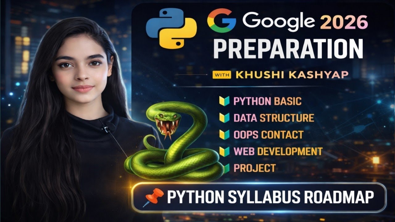 Python Full Course 2026 || Syllabus Roadmap 🔰|📌Programming for GSOC 2026 | Beginner to Pro 