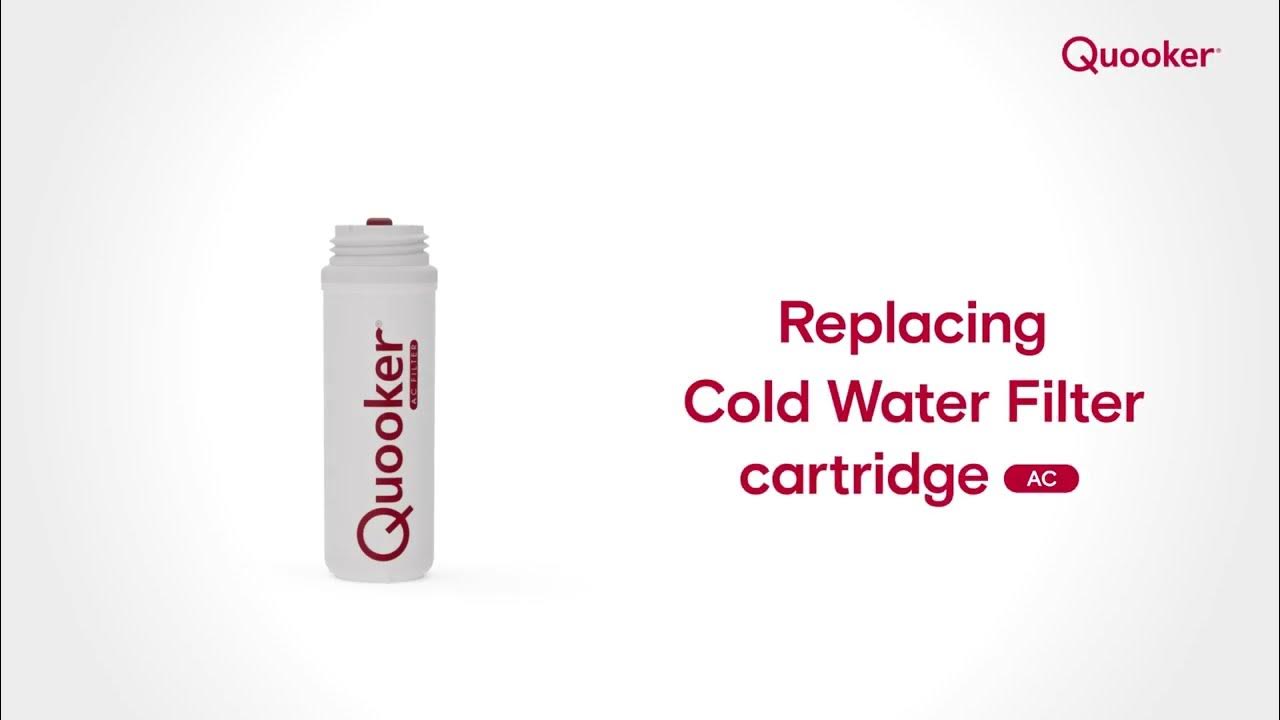 Replacing Cold Water Filter cartridge (AC) YouTube