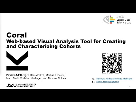 Coral: A Web-based Visual Analysis Tool for Creating and Characterizing Cohorts @ ISMB BioVis 2022