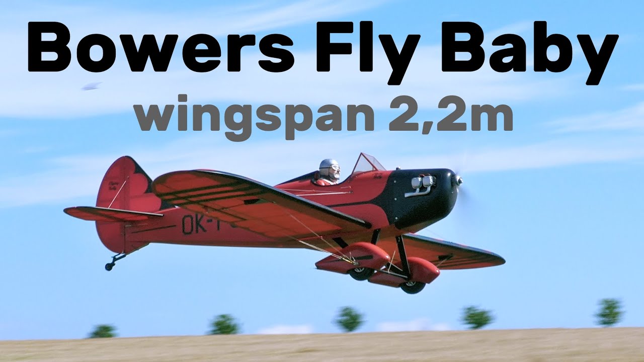 Bowers Fly Baby | 2,2m scale RC airplane | 4K | Syrovice 2025